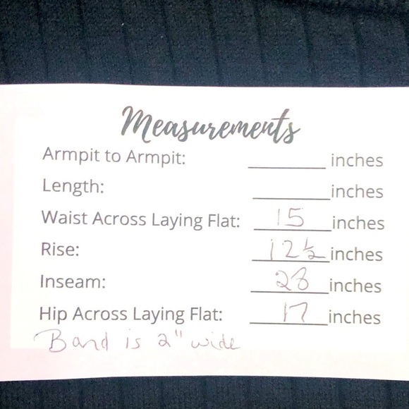 Banana Republic navy blue ribbed knit pants S - Picture 8 of 8